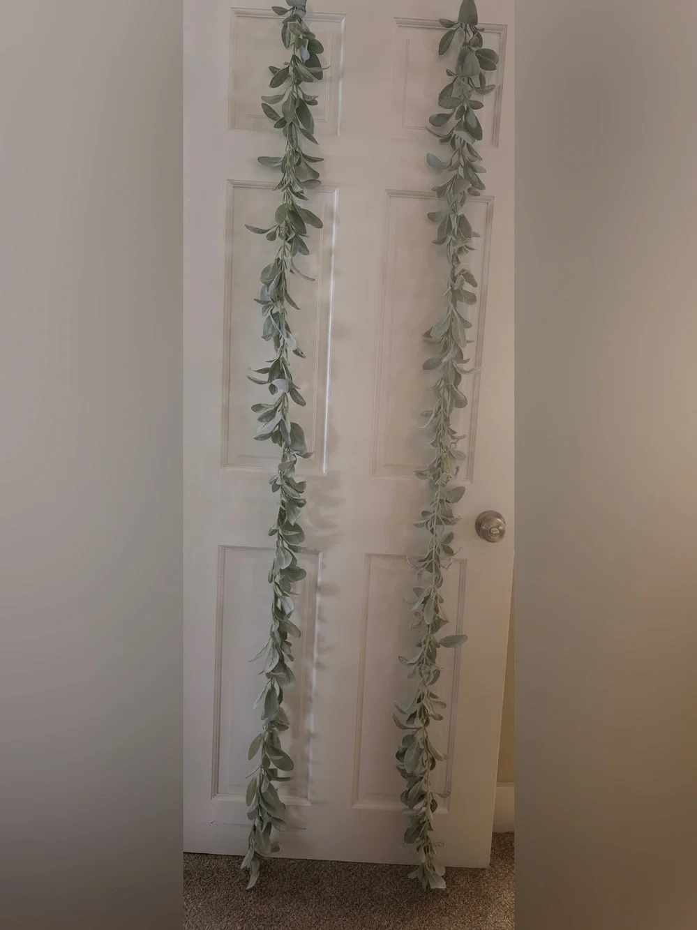 Faux Lambs Ear Stem - Soft Green Home Accent set of 4